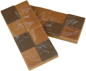 Mould Tray 275x175 For 6 Mini-chocolate Bars Cocoa Flowers 50 G - 383807 - 1