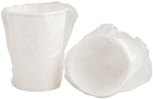 Box Of 500 (loose) Individually Wrapped Cold Beverage Paper Cups White Ø 70.6 Mm 20 Cl - 704347 - 1