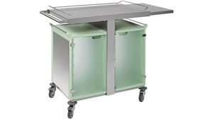 Ulysse Breakfast Trolley - 2x6 Gn 1/1 - With Clear Doors - With Imitation Stainless Steel Side Panels - 788223 - 1
