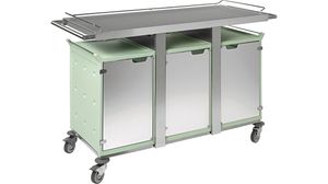 Ulysse Breakfast Trolley - 3x6 Gn 1/1 - With Imitation Stainless Steel Doors - Without Side Panels - 788310 - 1