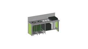 Pre-sorting Table - H 83cm - Legs - With Door - Front Access - 858261 - 1