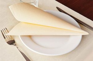 Box Of 700 (14 Packets Of 50) Ivory Airlaid Napkins 40x40cm - 915134 - 3