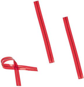 Box Of 2,000 Cello-twist Ties With Wire 90x6 Mm, Red - 941151 - 1