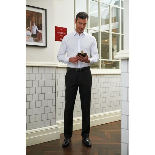 Brook Taverner Mens Long Leg Mars Black Waiting Trousers Size 28 - BA051-28 - 3