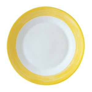 Arcoroc Brush Side Plates Yellow 155mm (24 Pack) - JK580 - 1