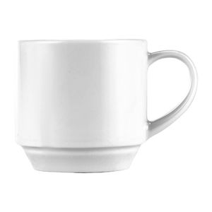 Churchill Art de Cuisine Menu Porcelain Stacking Teacups 210ml (6 Pack) - FF453 - 1