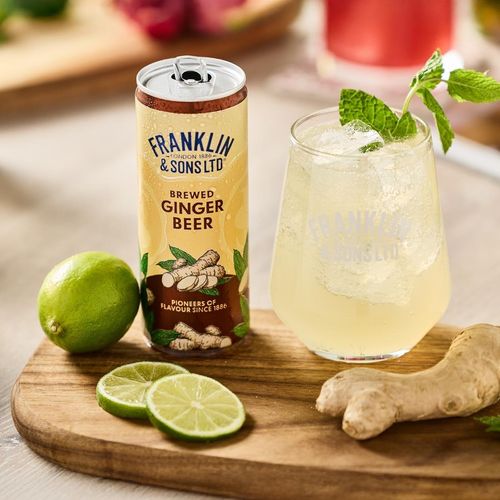 Franklin & Sons Brewed Ginger Beer Cans 250ml (12 Pack) - KA846 - 4