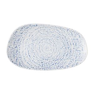 Churchill Cascade Opal Oblong Plates Indigo 260x150mm (12 Pack) - JM030 - 1