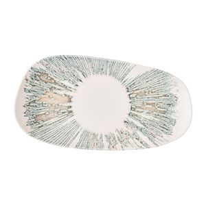 Churchill Lyra Organic Oblong Plates Pink Opal 350x185mm (6 Pack) - JM062 - 1