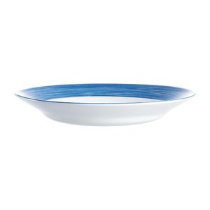 Arcoroc Brush Soup Plates Blue Jean 225mm (12 Pack) - JK553 - 3