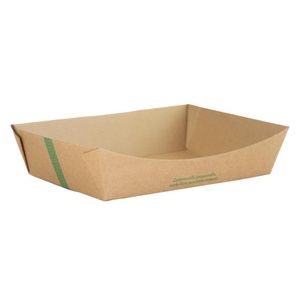 Vegware Microflute Food Trays Large 150x205mm (270 Pack) - JK372 - 1