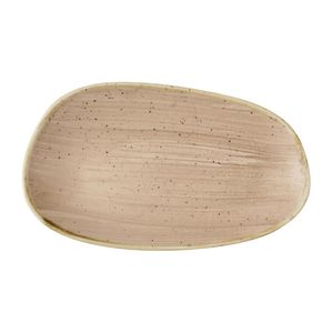 Churchill Stonecast Opal Oblong Plates Truffle 220x130mm (12 Pack) - JM169 - 1