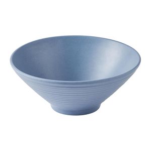 Churchill Emerge Melamine Medium Rippled Bowls Oslo Blue 227mm (6 Pack) - JM178 - 1