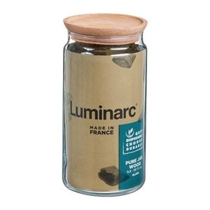 Luminarc Pure Jars & Wood Lids 1.5Ltr (6 Pack) - JK611 - 3