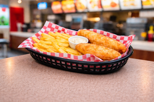 Fast Food Basket Pk 6 Black 26 X 18Cm
27.3X17.6X3.5Cm - FFB-107K - 3