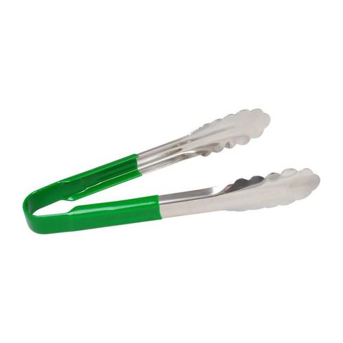 Utility Tong 23Cm / 9In Green - Bulk Packing - UT9GUK - 1