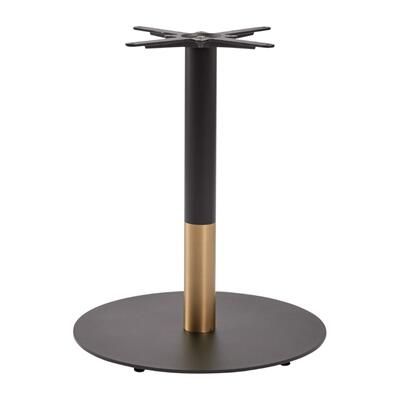 Boston Sleek Large Round Dining Table Base Black & Gold - JK471 - 1