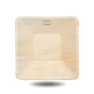 Custom Branded Square Disposable Palm Leaf Bowl - C5835 - 1