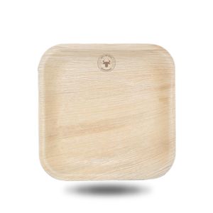 Custom Branded Square Palm Leaf Plate (18cm) - C5836 - 1