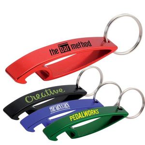 Custom Branded Metal Bottle Opener Keyring - C5166 - 1