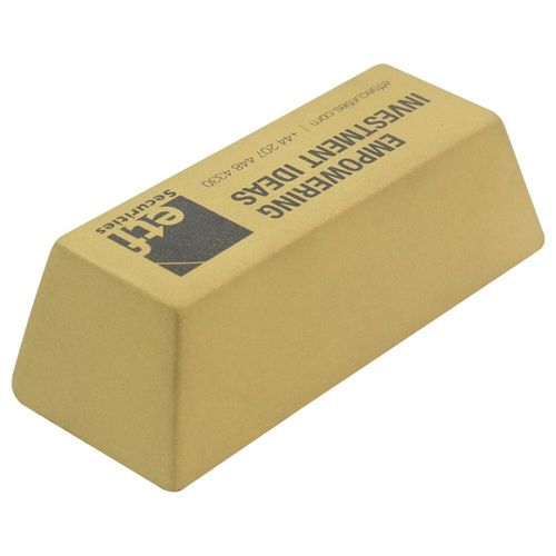 Custom Branded Stress Gold Bar - S0641 - 3