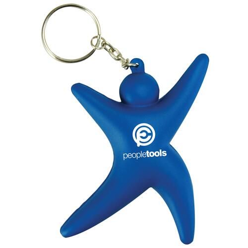 Custom Branded Stress Gymnast Keyring - S0075 - 2