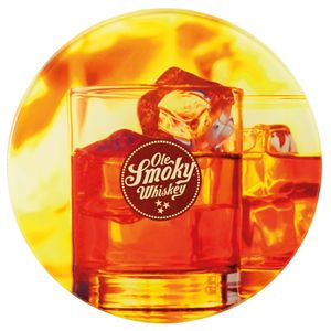 Custom Branded Round Glass Coasters - C4885 - 3