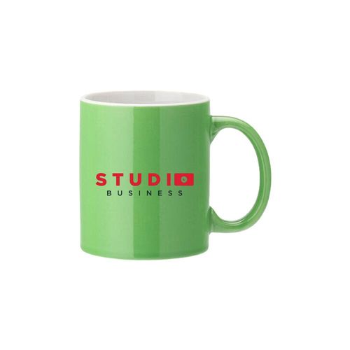 Custom Branded White Straight-Sided Mug 12oz (34cl) - Coloured - C6980 - 6