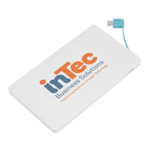 Custom Branded Power Bank with Integrated Cable - E0037 - 1