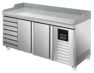 Sterling Pro Green SPI-8-200-27 Granite Top 800mm Fridge Counter, 2 Doors & 7 Drawers - SPI-8-200-27 - 3