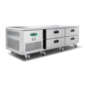 Foster LL2/4H/14-116 4 Drawer Low Level Stainless Steel Refrigerated Counter, 279 Litres - 14-116 - 1