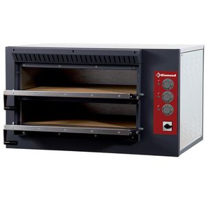 Diamond E3F/24R Electric Twin Deck Pizza Oven, 2 Chambers - E3F-24R - 1