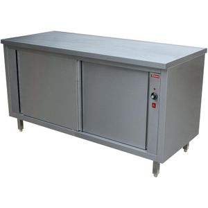 Diamond TE187/B 2 Sliding Doors Heating Cupboard - TE187-B - 1