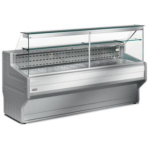 Diamond WR-CVD2-20 Stainless Steel Refrigerated Serveover with Straight Glass Panel, 2000mm - WR-CVD2-20 - 1