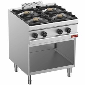 Diamond C4GA7-BF 4 Burners Gas Range on Open Cupboard - C4GA7-BF - 1