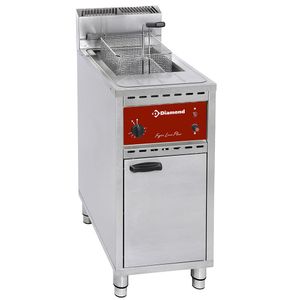Diamond FSM-16G/C Single Basket Freestanding Gas Fryer - FSM-16G-C - 1
