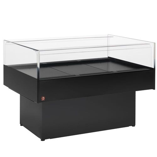 Diamond BN129/V-B5/T2 Black Panoramic Self-service Refrigerated Counter - BN129-V-B5-T2 - 1