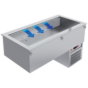 Diamond IN/RCX08-R9V Refrigerated Basin, 2 x GN1/1 - IN-RCX08-R9V - 1
