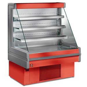 Diamond MN12B-B1/R2 Red Refrigerated Patisserie & Deli Counter, 1200mm - MN12B-B1-R2 - 1