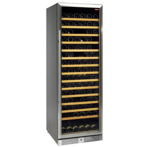 Diamond WCB/38-XS Stainless Steel Ventilated Glazed Upright Wine Cabinet, 375 Litres - WCB-38-XS - 1