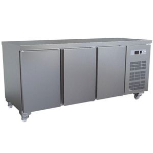 Diamond WR-MGN3-V/R2 3 Door Stainless Steel Refrigerated Counter, 405 Litres - WR-MGN3-V-R2 - 1