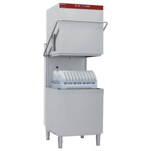 Diamond DCR49/6-AC Passthrough Hood Dishwasher & Pot Washer with Integral Softener, 24 Baskets per Hour - DCR49-6-AC - 1
