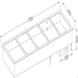 Diamond DI/BX18-P Electric Bain Marie, 5 x 1/1 GN - DI-BX18-P - 1