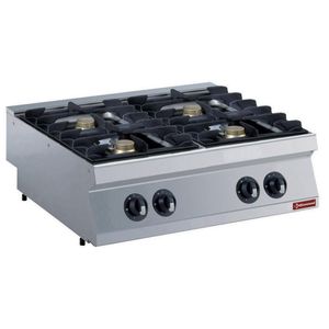 Diamond G17/4F8T-N 4 Burner Countertop Gas Range Cooker - G17-4F8T-N - 1
