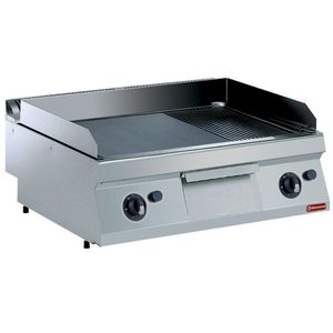 Diamond G17/PMCD8T-N 2/3 Smooth 1/3 Grooved Gas Chrome Cooking Plate - G17-PMCD8T-N - 1