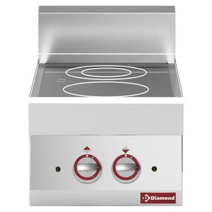 Diamond E65/2VC4T-230V/3-N Vitroceramic Electric 2 Induction Hob Cooker, 4.6kW - E65-2VC4T-230V-3-N - 1