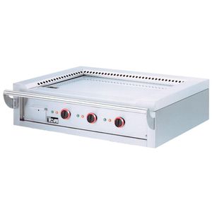 Diamond TPE3-15/T Tabletop 3 Area Electric Teppanyaki Plate, 14.3kW - TPE3-15-T - 1