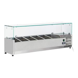 Diverso WR-SX14-V2 Refrigerated structure 6x GN1/4 - 150 mm, with sneezeguard - WR-SX14-V2 - 1