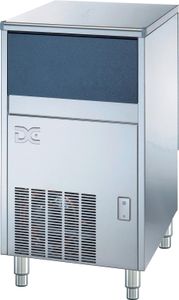 DC DCQ38-16A Self Contained Qube Ice Machine with Drain Pump, 38kg/24hrs Output / 16kg Storage - DCQ38-16AD - 1