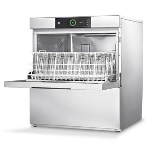 Hobart GXC-10C 500mm Basket Frontloading Commercial Glasswasher with Chemical Pump & Drain Pump, 25 Pint Capacity - GXC-10C - 1